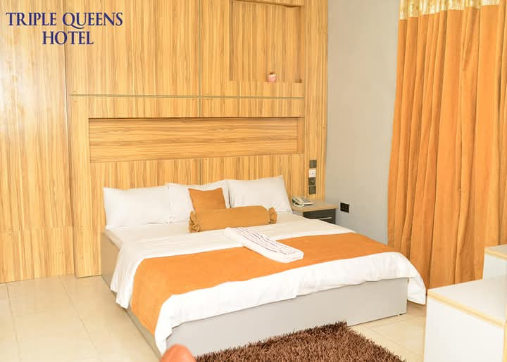 TRIPLE QUEENS HOTEL NO 3 FALCON CLUB ROAD KOKA JUNCTION, ASABA DELTA STATE. For Easy Bookings And Reservations, Please Contact Our Cloza App Representative On Call And Watsapp. Details Below