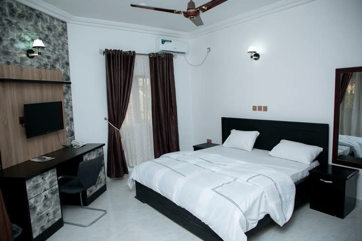 COGENT APARTMENTS & HOTEL, 8 Unity Road, Off Stadium Road, Uyo, Akwa Ibom State.For Easy Bookings And Reservations, Please Contact Our Cloza App Representative On Call And Watsapp. Details Below